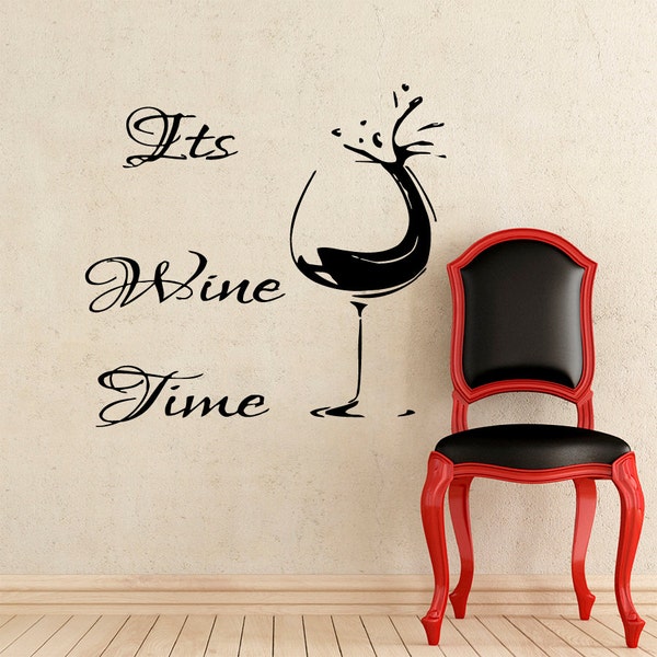 Wine Wall Decal Etsy