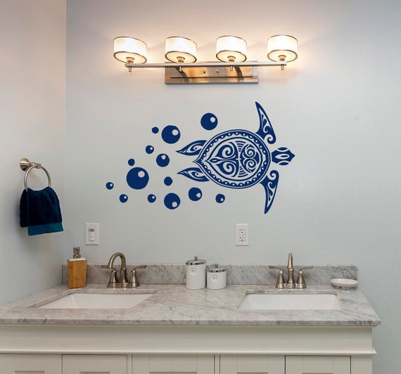Sea Animal Wall Decals Turtle Decal Underwater Wall Decor Etsy