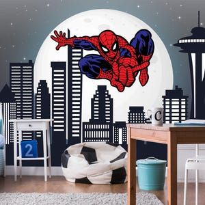 スパイダーマンプリント - 偉大な力、責任、やる気を起こさせる
