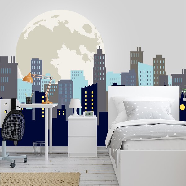 Peel and Stick Wallpaper Boys Room - Etsy