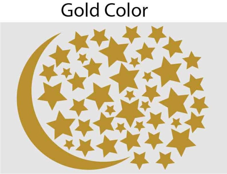 Pink Mountain Wall Decal Above Bed Bedroom Mountains Stars Etsy