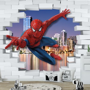 (Pas de cadre) Spiderman et capitaine Amérique HD Toile impression Wall Art  Peinture à l'huile Photos Home Decor Chambre salon cuisine Décoration