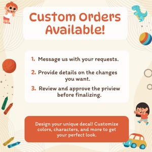 a flyer for a customer's order
