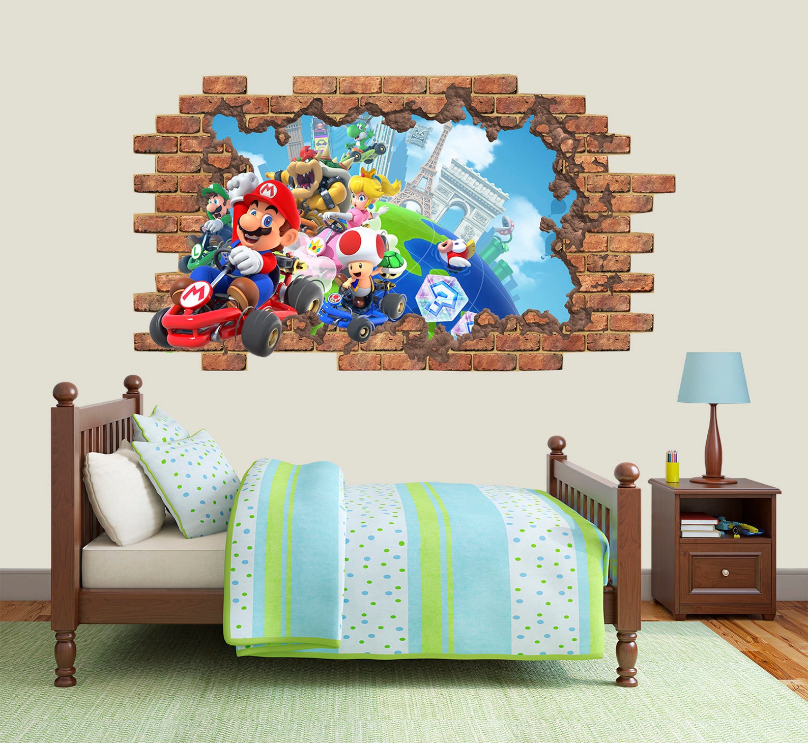 Super Wall Decal Nursery. Super Smash Bros Wall Decor. Sticker Etsy