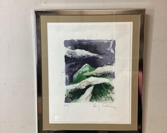 Vintage Baruj Salinas Signed Artist Proof Lithograph Framed Art