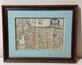 Antique Framed Map Forty Years Travels of the Children of Israel