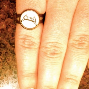 Handmade Metallica &#39;Adjustable&#39; Ring (12mm)