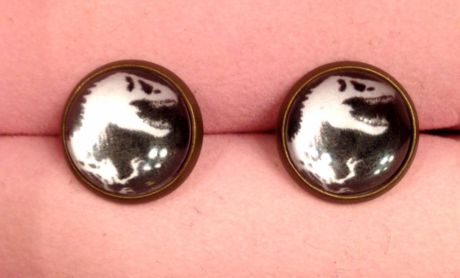 Handmade Jurassic Park Stud Earrings 12mm 1 Pair Etsy
