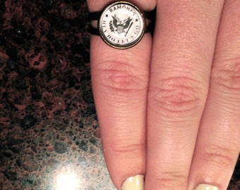 Handmade Ramones 'Adjustable' Ring (12mm)