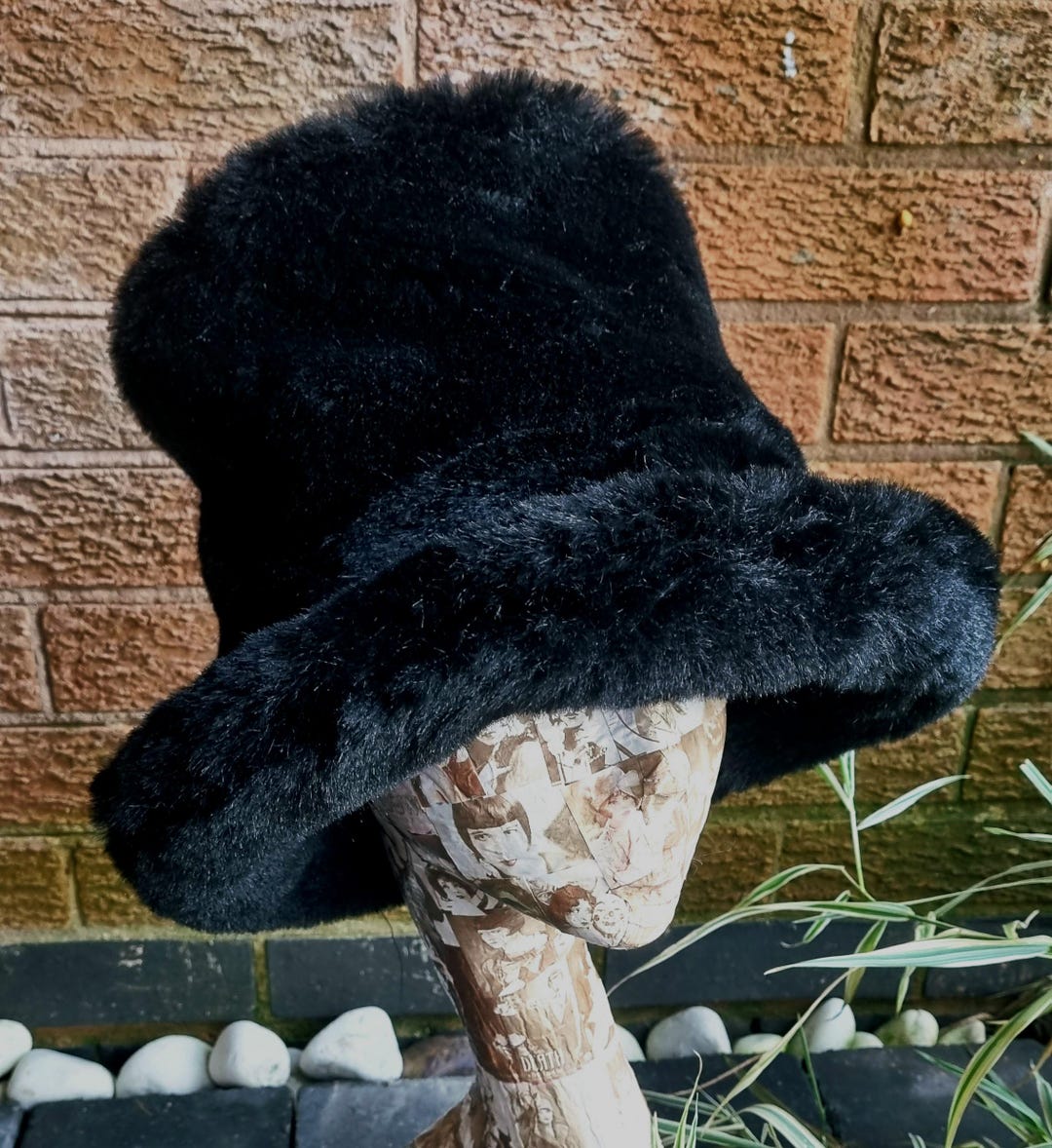 ウールファーハット 黒　カシラ CA4LA ハット レディース 秋冬 秋 冬 カシラ 帽子 深め おしゃれ