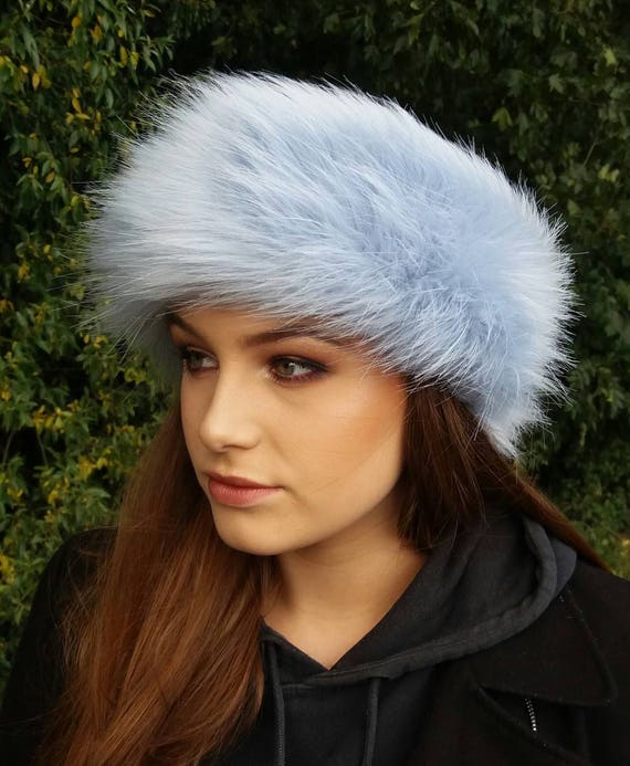 Faux Fur Headband Winter Earwarmer Stretch Adjustable Fleece Lined C.C Soft Winter Warm Adjustable Furry Headband Ear Warmer  main image 4