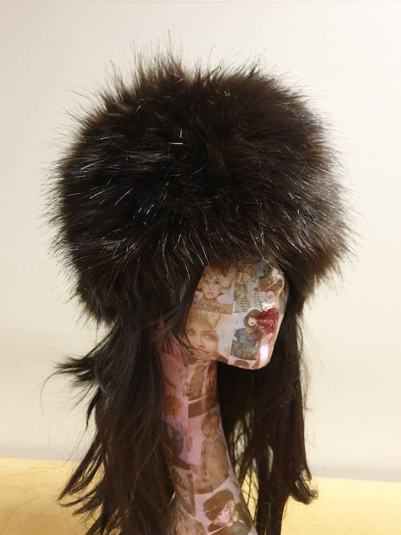 Long fur hat deals