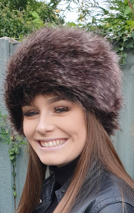 Long best sale fur hat