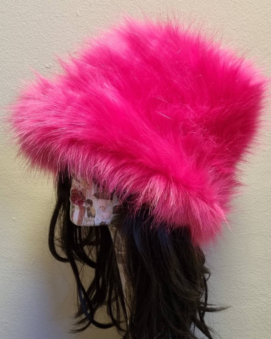 Hot Pink Fuzzy Bucket Hat-Festival Hat 