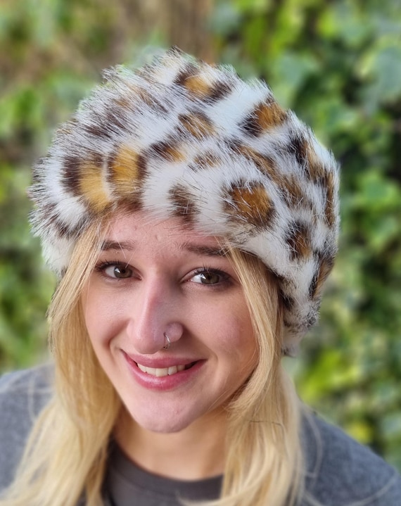 Animal Pattern Faux Fur Headband-neckwarmer-earwarmer-head  display picture 3