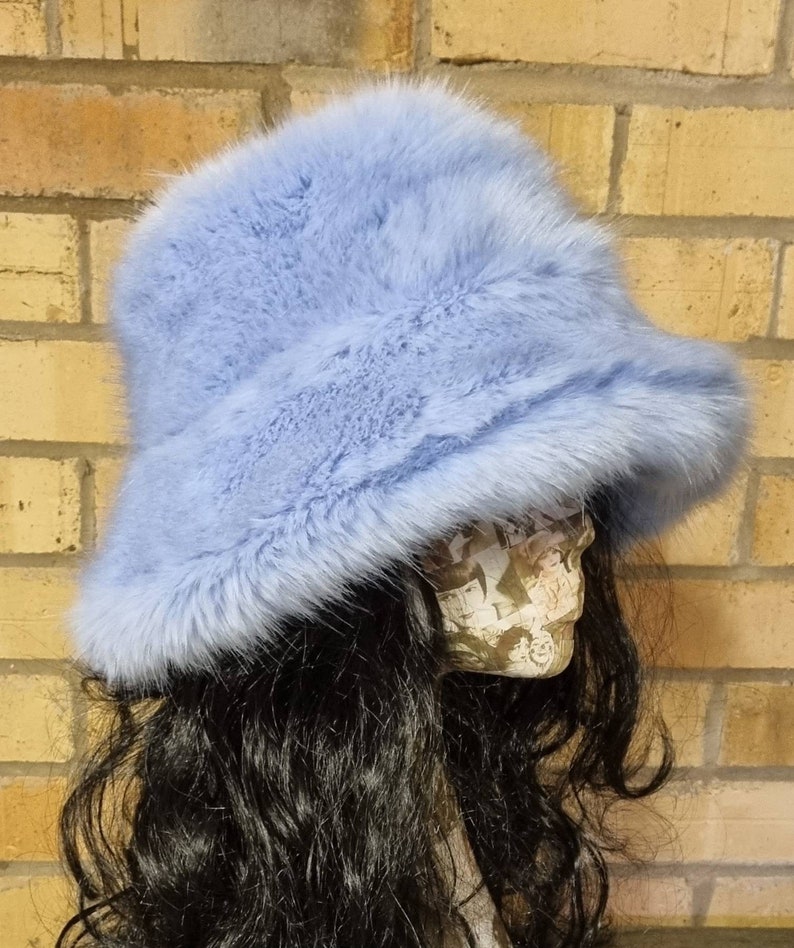 Super Soft Luxury Faux Fur Fabric – Blue, 60" Wide For Crafts & Apparel