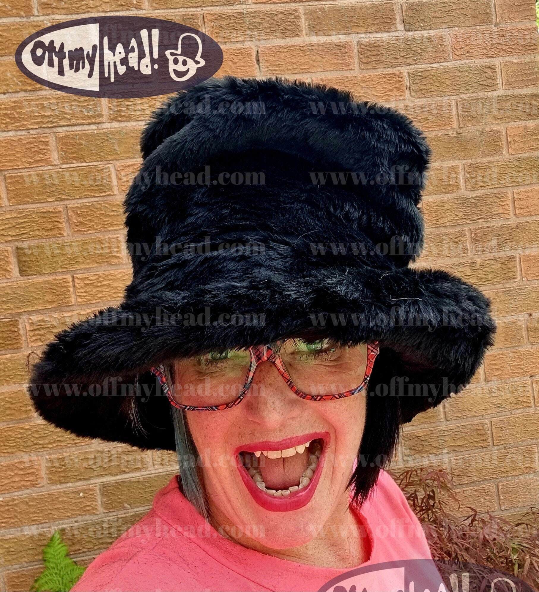 Tall Black Faux Fur Hat-jk Style Hat-space Cowboy Style 