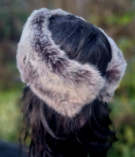 Faux Chinchilla Fur Headband-neckwarmer-earwarmer-head Wrap  display picture 1