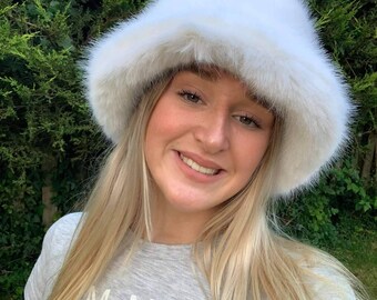 Faux Fur Bucket Hat-fuzzy Bucket 