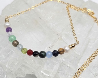 Gates of Heaven Stone Bar Necklace: Biblical Revelation Jewelry