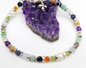 NEW Ps121's Exclusive "Gates of Heaven Bracelet" in gemstones it come with extender chain so it is adjustable, Unique Christian Mothers Day