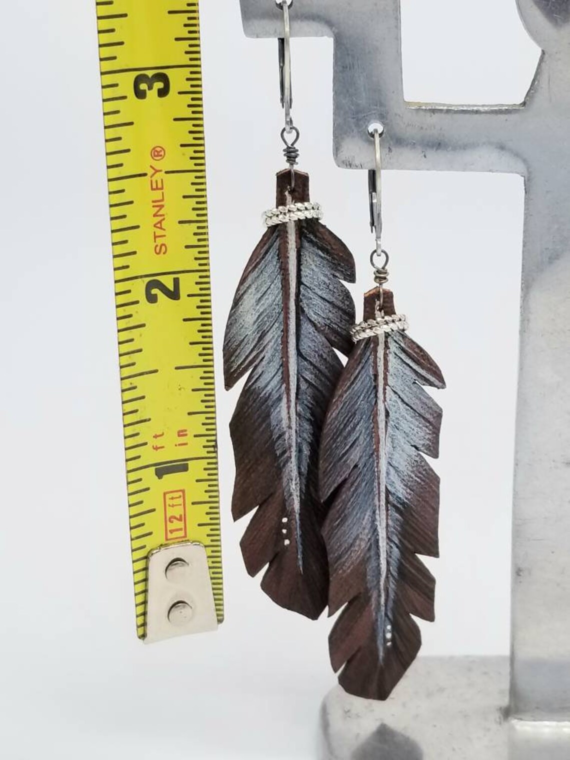 Leather feathers 7 Etsy