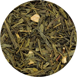 8 oz. Honey Ginger Loose Leaf Green Tea