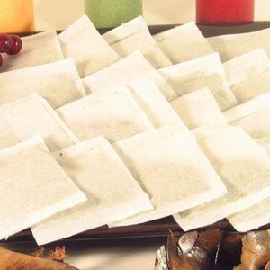 1000 pcs Empty Tea Bags or Herbs Heat Seal Loose 2.75 x 2 Inches image 1