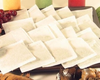 500 pcs Empty Tea Bags or Herbs Heat Seal Loose 2.5" x 2.75"  Inches