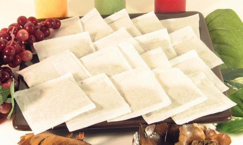 250 pcs Empty Tea Bags or Herbs Heat Seal Loose 2.5 x 2.75 Inches image 1