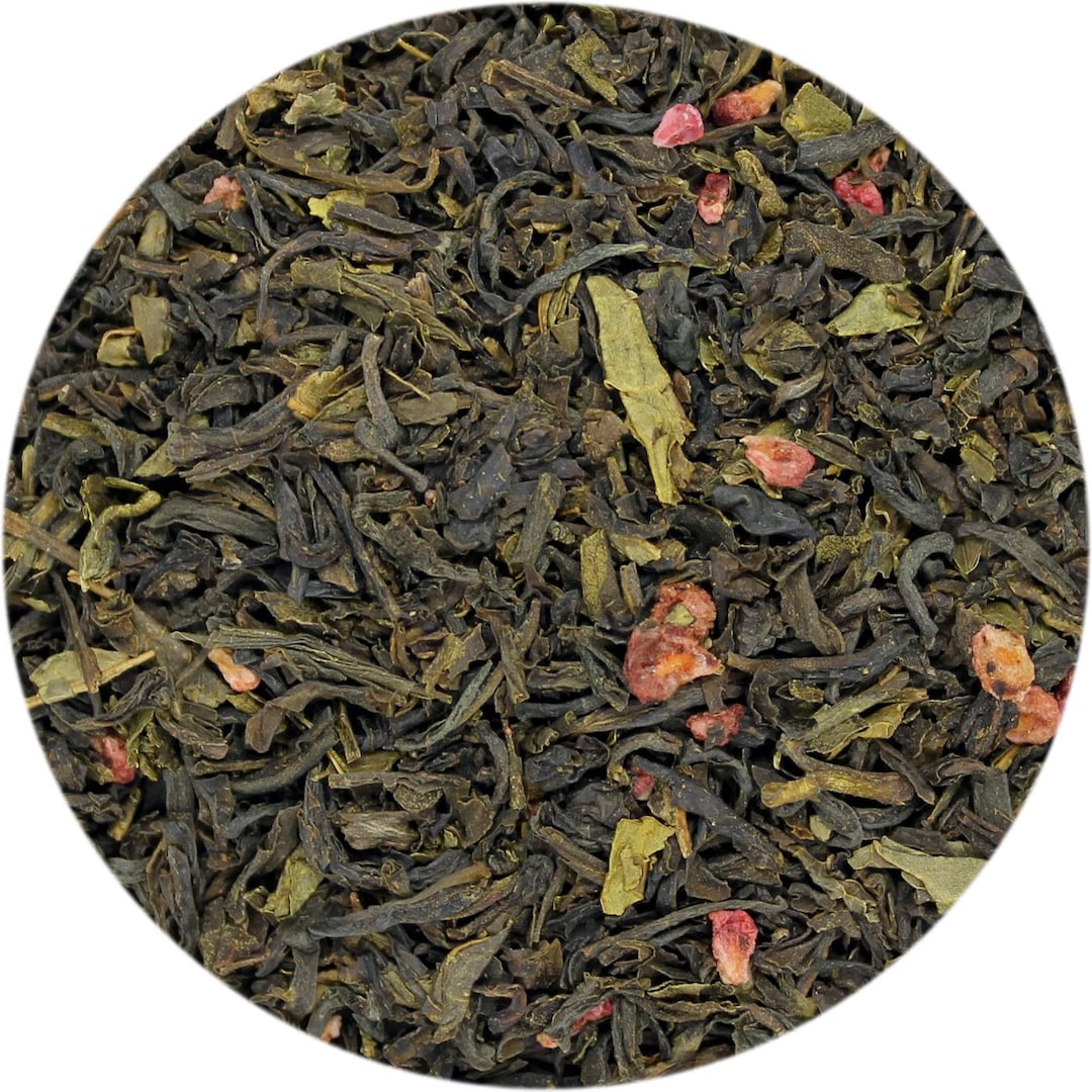 Special Tea Bohemian Raspberry Green Tea, Loose Leaf 8 Oz - Etsy