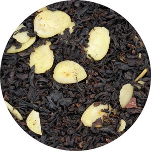8 onces Thé noir aux amandes en vrac
