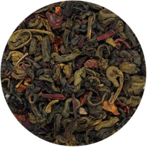 Special Tea Granatapfel-Hibiskus-Grün-Tee, lose Blatt 3 Unze