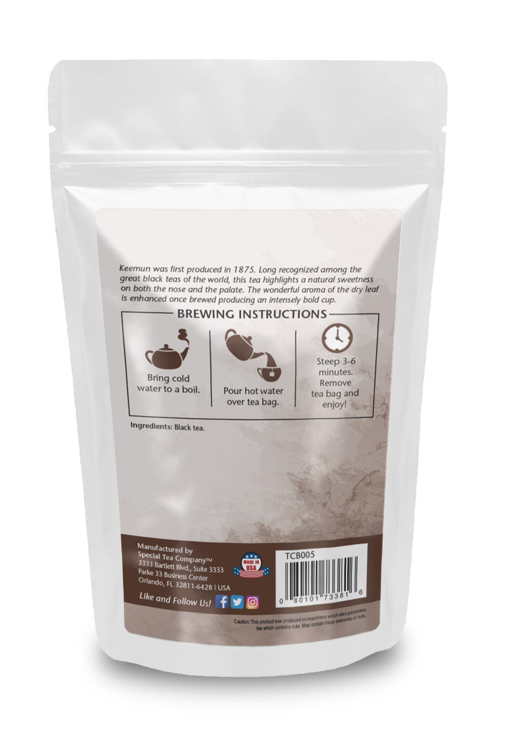 Organic Keemun Panda #1 Premium Chinese Black Tea