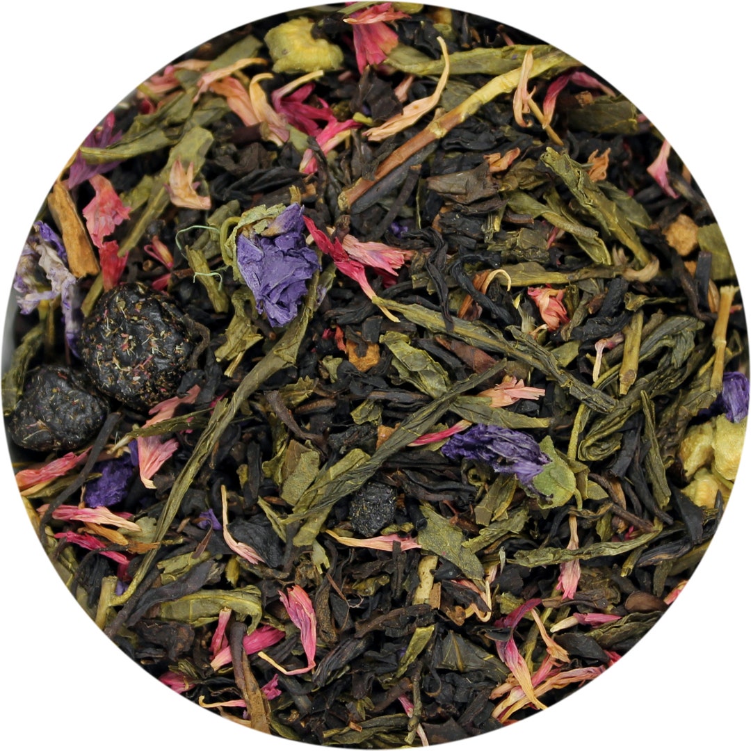 Blueberry Crumb Cake Green Tea Pyramid 15 Sachets - Etsy