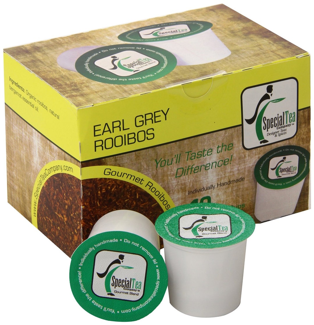 Earl Grey Rooibos Tea, Single Serve Pod pack of 10 Etsy