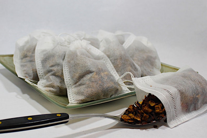 Large Empty Woven Style Draw String Tea Bags 3.14 X Etsy