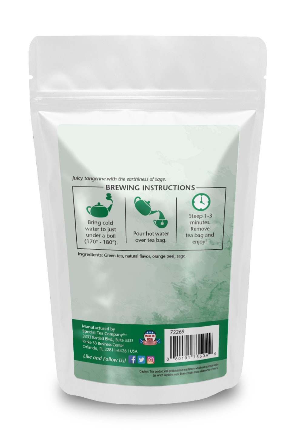 タンジェリンセージグリーンティーピラミッド 15袋 - Etsy 日本