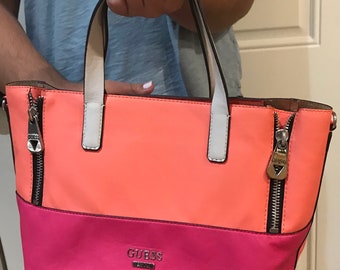 guess checkered bag