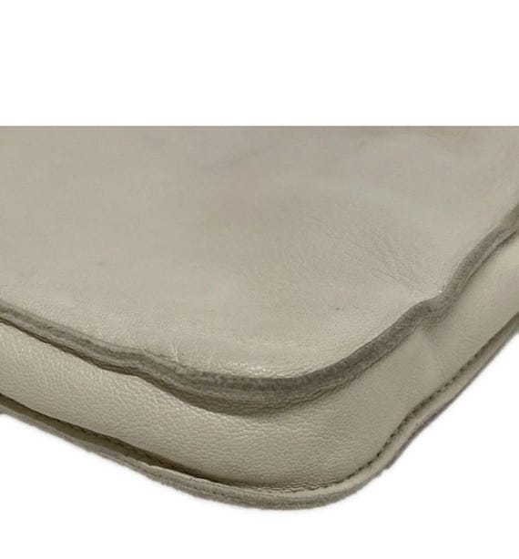 Auth HERMES Clou de Selle Cream Veau Swift Square… - image 9