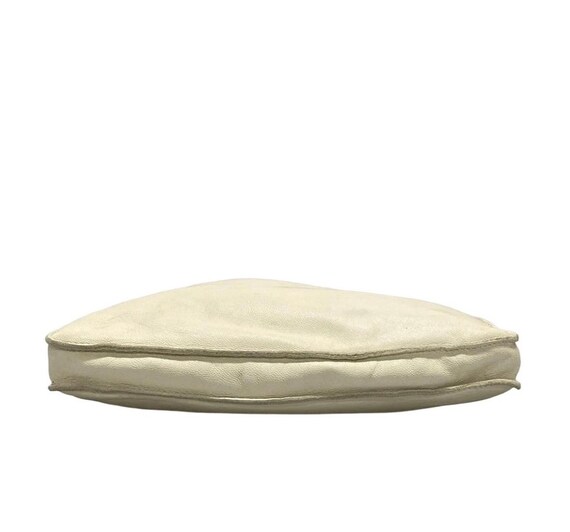 Auth HERMES Clou de Selle Cream Veau Swift Square… - image 5