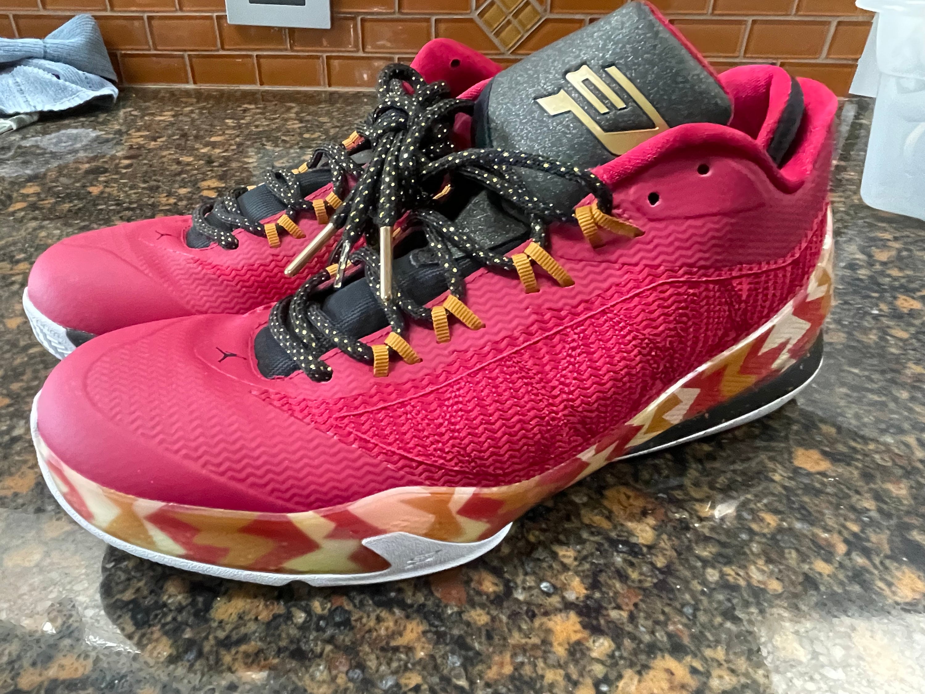 Jordan CP3.VIII christmas 718448 625 Size 12 never Worn Etsy