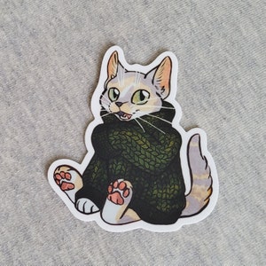Cozy Kitten Vinyl Sticker