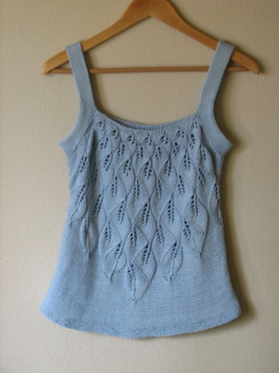 Sleeveless Sweater Handknit Summer Top Cotton Tunic for Women | Etsy