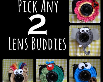 Pick Any 2 Camera Lens Buddies - Over 29 Choices - Photography Helper