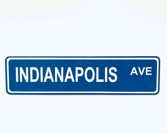 Indianapolis Avenue Street Sign (Ave)