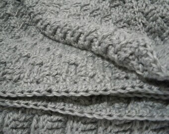 Rectangular Basketweave Lap Blanket