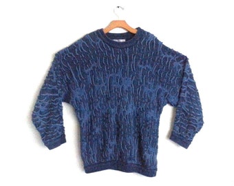 Vintage 90s Coogi Blues Sweater - Tagged Large
