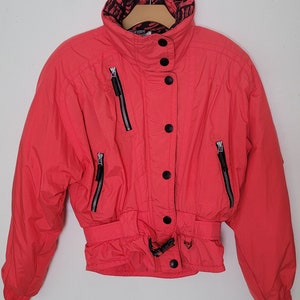 Vintage 90s Ski Jacket | Coral Pink | Obermeyer | Women&#39;s Size 8