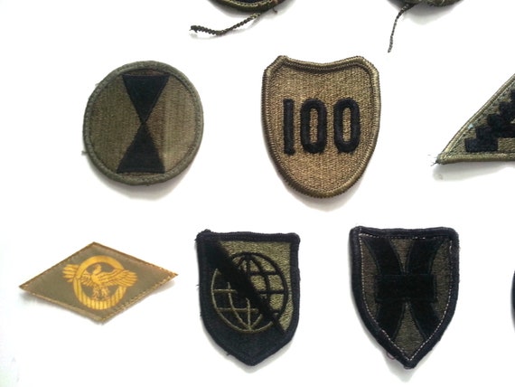 Vintage Patches Military Army Surplus Cloth Badges Lot of 15 View 4